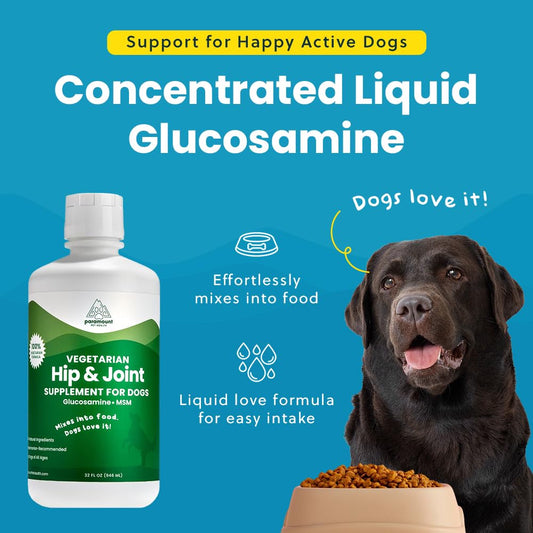 Paramount Pet Health Vegetarian Hip & Joint Supplement for Dogs, 16-fl oz bottle