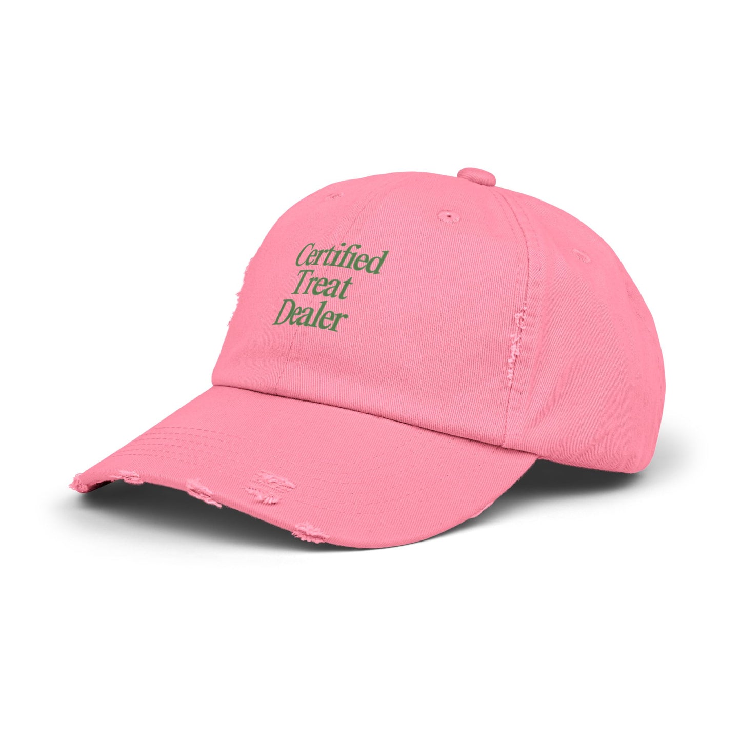 Certified Treat Dealer Cap | Distressed Embroidered Snack Lover Hat