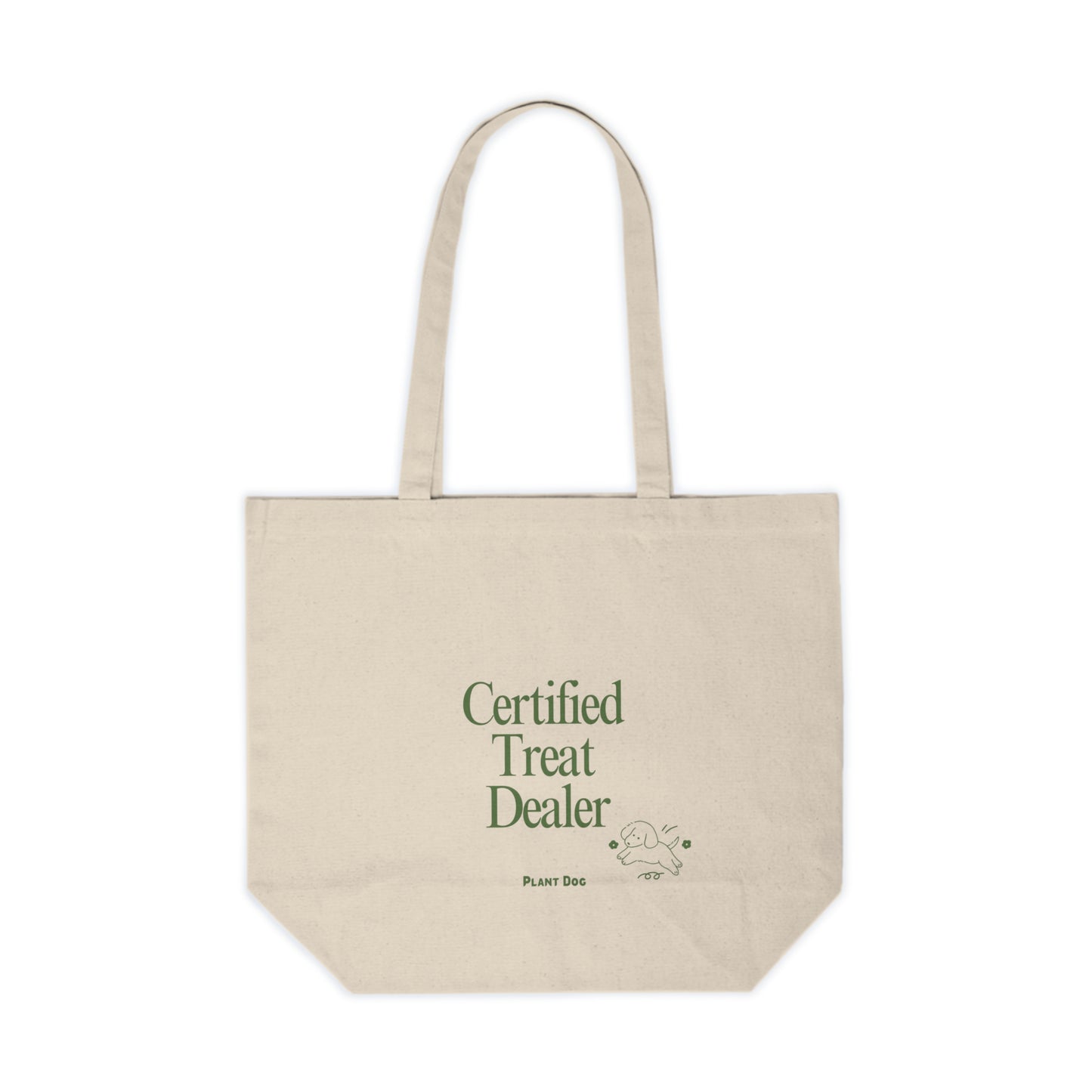 Certified Treat Dealer Canvas Tote | Pet Lover Tote, Dog Treat Bag