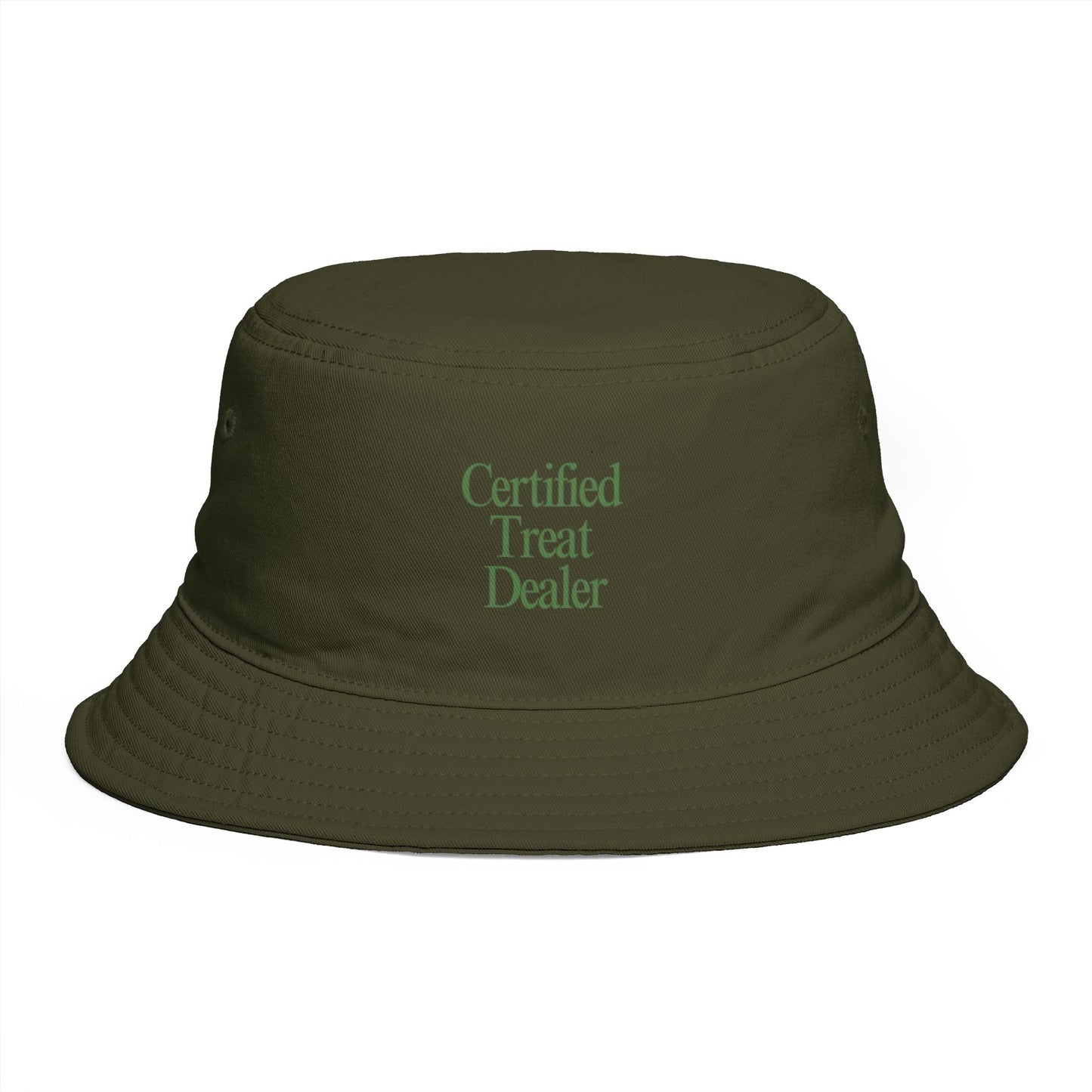 Certified Treat Dealer Bucket Hat | Embroidered Snack Lover Cap