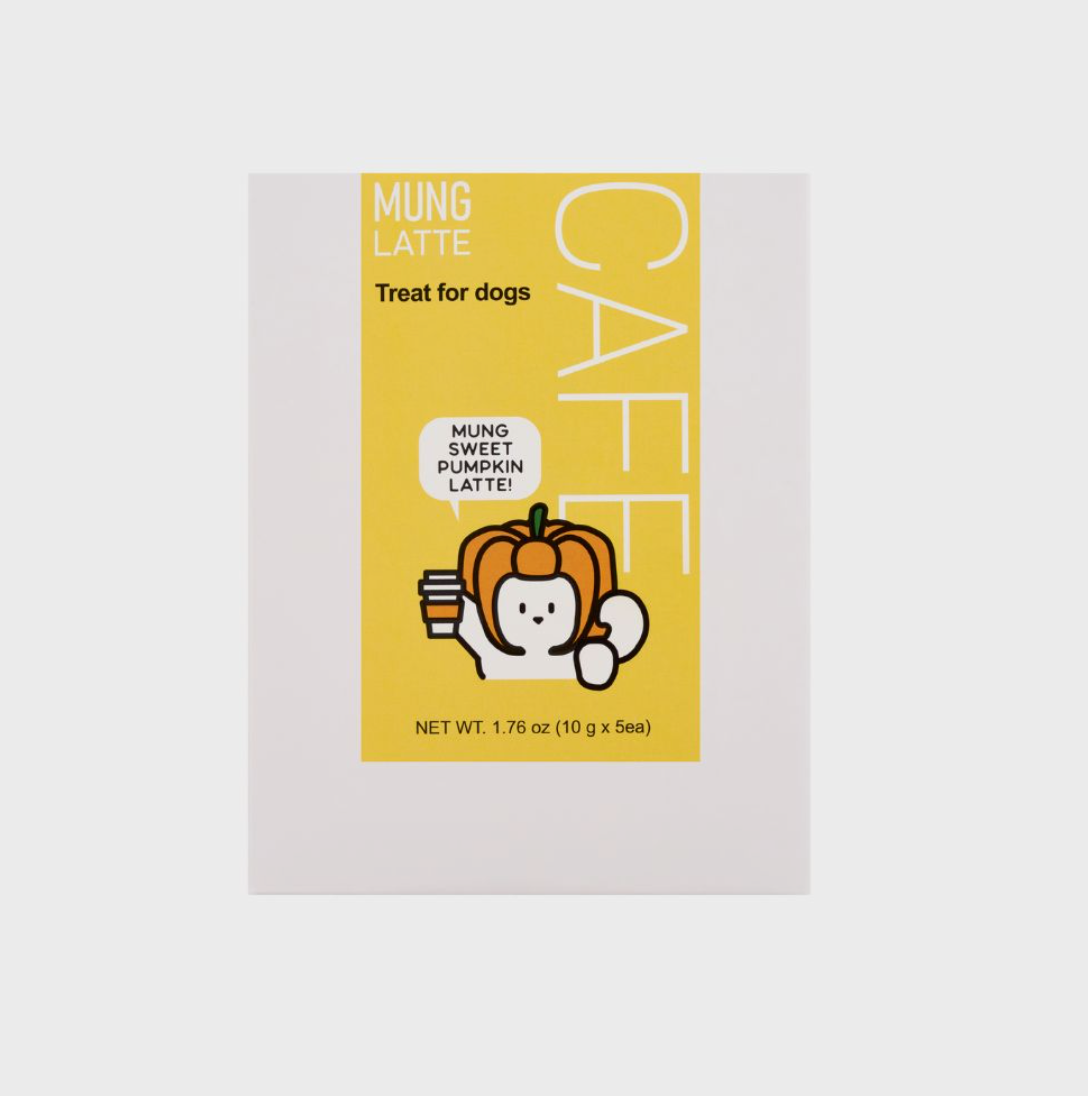 PRE-ORDER Mung Sweet Pumpkin Latte for Dogs – 5-Pack (10g x 5ea)