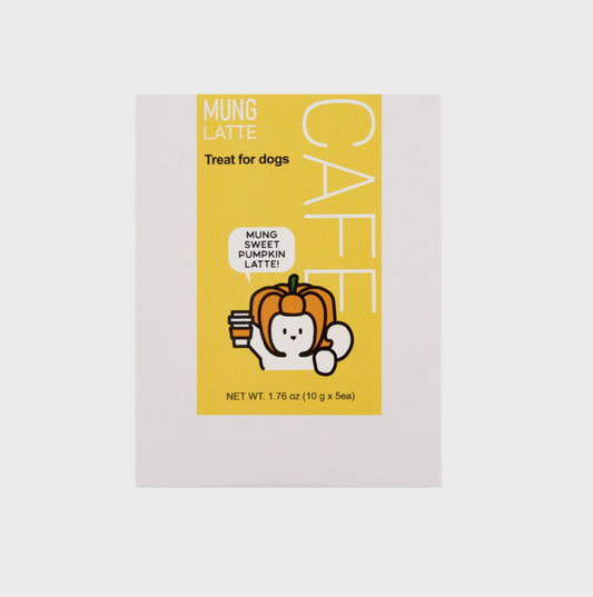 PRE-ORDER Mung Sweet Pumpkin Latte for Dogs – 5-Pack (10g x 5ea)