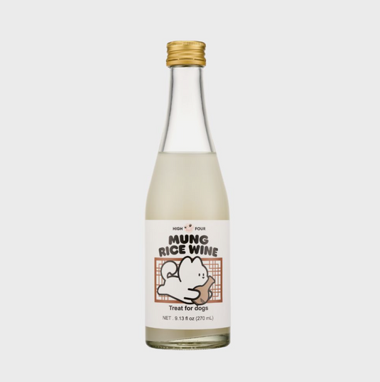 PRE-ORDER High Four Mung Rice Wine for Dogs – Non-Alcoholic Korean Dog Makgeolli (270ml)