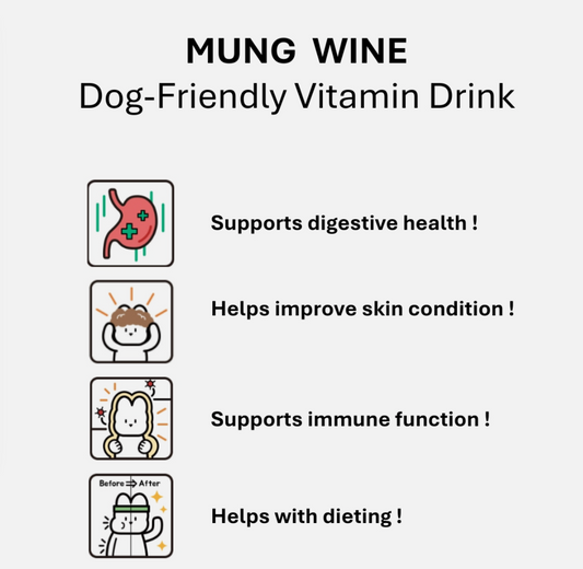 PRE-ORDER High Four Mung Wine for Dogs – Non-Alcoholic Dog Wine 340ml
