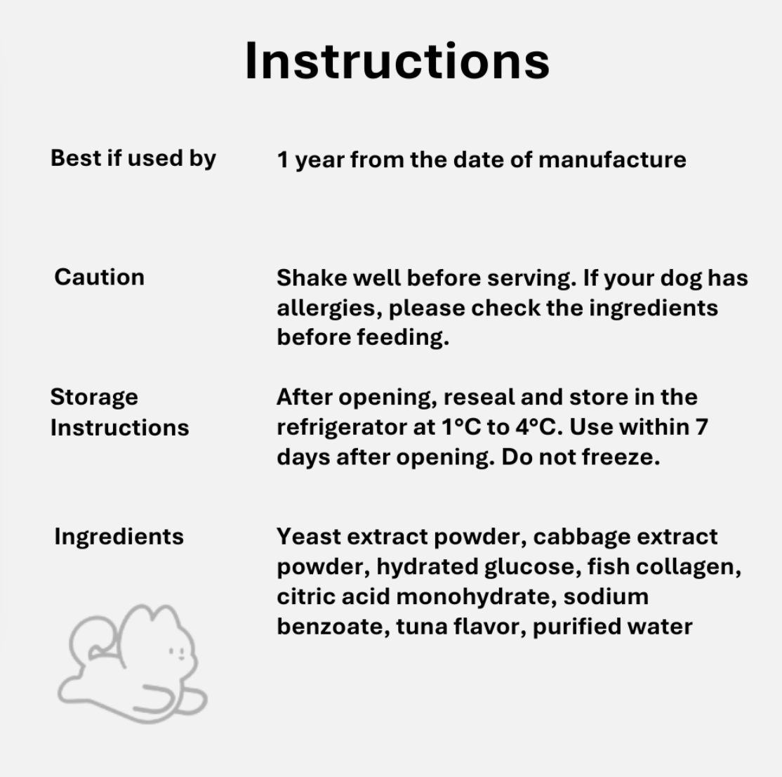 PRE-ORDER High Four Mung Soju for Dogs Non-Alcoholic Korean Soju-Style Dog Drink (330ml)